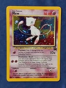 Mew holo rare 9 Black Star Promo Base Set Pokemon Card Vintage WOTC NM D66 - Bild 1 von 2
