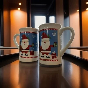 Taza de Navidad vintage Royal Norfolk Holiday 12 oz Santa Claus y renos Se de 2 - Imagen 1 de 8