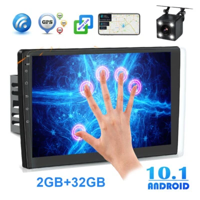 10 inch Android 13.0 Double 2DIN Car Radio Stereo Quad Core GPS Navi Wifi 2+32GB - Image 1 of 4