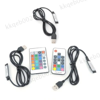 3-24 key USB 5V mini 3key mini  4Pin RGB RF Controller Dimmer for Strip Lights - Image 1 of 4