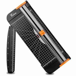 Firbon A4 Paper Cutter 12 Inch Titanium Paper Trimmer Scrapbooking Tool (Black)