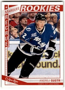 2013-14 O-Pee-Chee Andrej Sustr Rookie #567 Tampa Bay Lightning