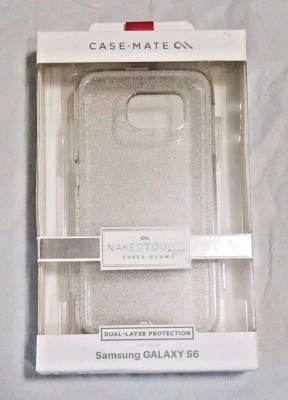 Case-Mate Sheer Glam Protective Case for Samsung Galaxy S6 S 6 Champagne New! - Image 1 of 2