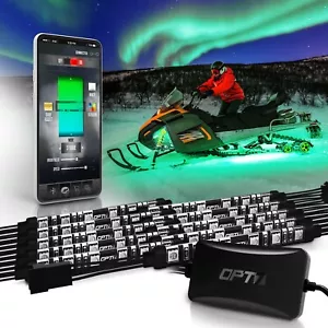 OPT7 Aura Pro Snowmobile Glow LED Lighting Kit Neon Accent Under Body Bluetooth - Picture 1 of 11