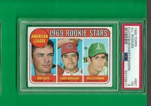 1969 Topps Rollie Fingers Oakland Athletics RC #597 HI 🚀😳💥 PSA Graded 3 - Picture 1 of 2