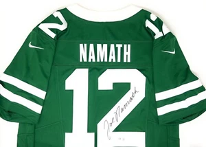 Maglia HALL OF FAME Joe Namath #12 autografata autentica Nike New York Jets - Foto 1 di 5