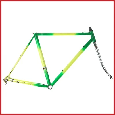  JUEGO DE MARCO DE ACERO VAN IMPE SANTINI CONTI EQUIPO OFICIAL VINTAGE CONTRARRELOJ COLUMBUS Foto 1 de 4