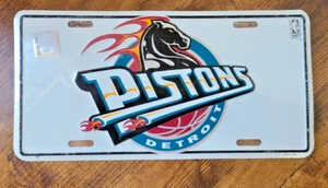 Detroit Pistons Basketball Metal License Plate NBA - Picture 1 of 2