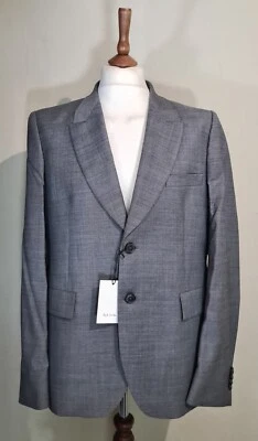 Paul Smith Wool Blend Slim Fit Gents Formal Blazer Jacket Grey Size uk 44 eu 54 - Image 1 of 4