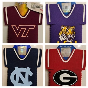 Collegiate Jersey Koozie Coozie for 12oz Bottles Cans (Pick Your Team) - Picture 1 of 10