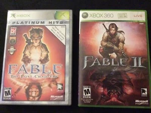Fable: The Lost Chapters & II Microsoft Xbox 360 Complete Action RPG Game Lot - Picture 1 of 3