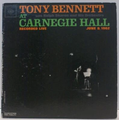 TONY BENNETT - AT CARNEGIE HALL - JAZZ DOUBLE VINYL LP - Image 1 of 4