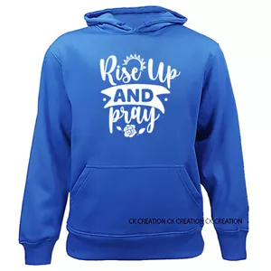 Rise Up Pray Christian Christian Religious God Bible Church Jesus Christ Hoodie - Picture 1 of 9