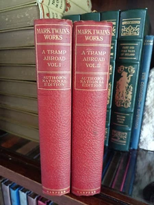 ANTQ_A Tramp Abroad, 2 Vols_Mark Twain_Hardcover_1907_Harper & Bros_Very Good - Picture 1 of 11