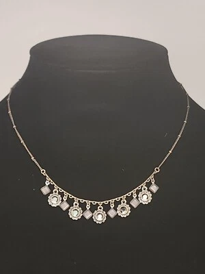 Lia Sophia Demure Copper Bronze 16-19" Choker Necklace Cat's Eye Rhinestone - Imagem 1 de 4