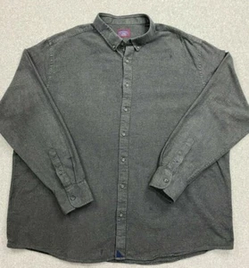 Untuckit Costanti - Men's Button Down Shirt Long Sleeve, Charcoal XXXLC Tall Reg - Picture 1 of 9