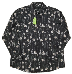 INC International Concepts Mens Button Down Shirt Size L Floral Long Sleeves NEW - Picture 1 of 19