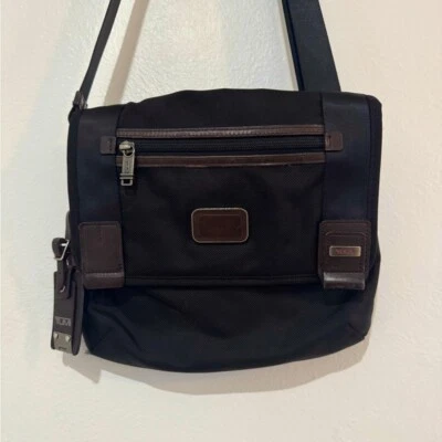 TUMI Alpha Black Messenger Bag - Image 1 of 4