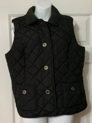 Charter Club Size Large Button Up Quilted Puffer Vest Preppy Minimalist Nautical - Image 1 of 4