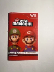 New Super Mario Bros Wii Manual Only Used - Picture 1 of 2