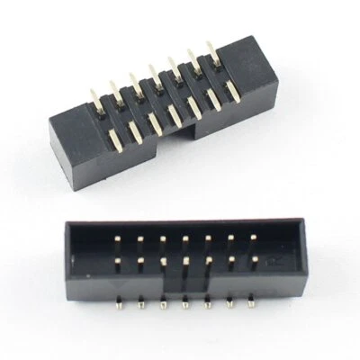 5Pcs 2mm 2.0mm Pitch 2x7 14 Pin SMT SMD Male Shrouded Box Header IDC Connector - Image 1 of 4