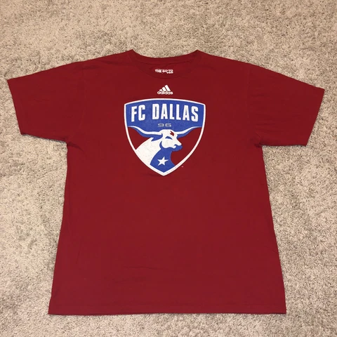 FC Dallas Shirt Adult Large Red Adidas Soccer MLS #17 Athletic Outdoors Mens 561 Cover
