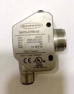 BANNER Q4XTILAF500-Q8 10-30VDC Laser Distance Sensor - Picture 1 of 6