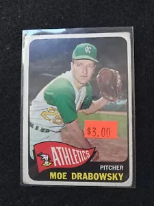 1965 Topps Baseball Card #439 MOE DRABOWSKY Athletics Item 1 VG - Picture 1 of 3