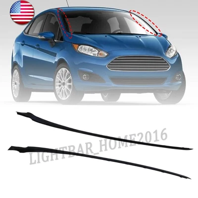 FOR FORD FIESTA 2011-2019 WINDSHIELD A-PILLAR TRIM MOULDING PAIR BOTH SIDE RH+LH - Image 1 of 4