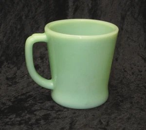 Vintage Fire-King Jadeite D-Handle Coffee Mug – OVEN WARE – Anchor Hocking - Picture 1 of 10