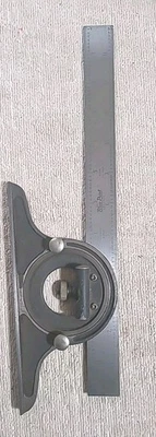 Bluepoint Steel Rule Combination Square Protractor Tool Set Made In USA. 12" - Image 1 of 4