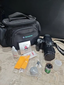Olympus IS-3 DLX Quartz Date 35mm Film Camera 35-180mm ED Lens Bundle With Bag - Picture 1 of 12