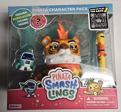 Pinata Smashlings: Mo The Tiger - Articulated 5" Pinata Character Figure w/Pi... - Image 1 of 2