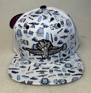 New Zephyr Indianapolis Motor Speedway All Over Print SnapBack Adj Hat Cap NWT - Picture 1 of 12