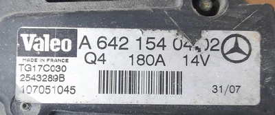 A6421540402 Alternatore  MERCEDES-BENZ Classe E (W/S211) 320 CDI V6 SW - Immagine 1 di 2