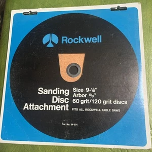 Rare NOS VINTAGE NOS Rockwell Delta SANDING DISC TABLE Saw ATTACHMENT 34-574 - Picture 1 of 6