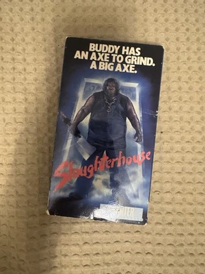Slaughterhouse 1988 Horror VHS TAPE MOVIE Film Charter Entertainment Rare! - Image 1 of 3