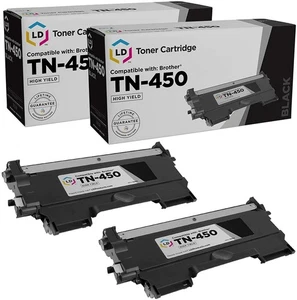 LD 2pk do tonera Brother TN450 HY MFC-7365DN MFC-7360N MFC-7240 TN-450 TN 450 - Zdjęcie 1 z 9