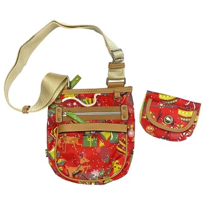 Lily Bloom Women's Red Christmas Crossbody With Wallet Handbag - Image 1 of 3
