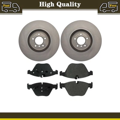 Juego de pastillas de freno delanteras y rotores de disco para BMW 535i 3,0 L BMW 545i 4,4 L Foto 1 de 4