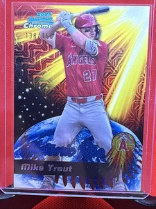 Mike Trout 2025 Bowman Chrome Mega Mojo Baseball Meteoric Rise -/150 SP Angels - Bild 1 von 3