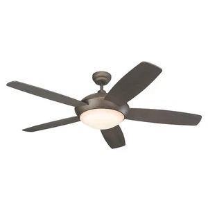 5SLR52RBD-B Monte Carlo Feiss Sleek 52in Roman Bronze Indoor Ceiling Fan w/Light - Picture 1 of 1