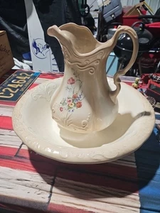 Jarra de agua y lavabo Ironstone vintage EE. UU. - Imagen 1 de 1