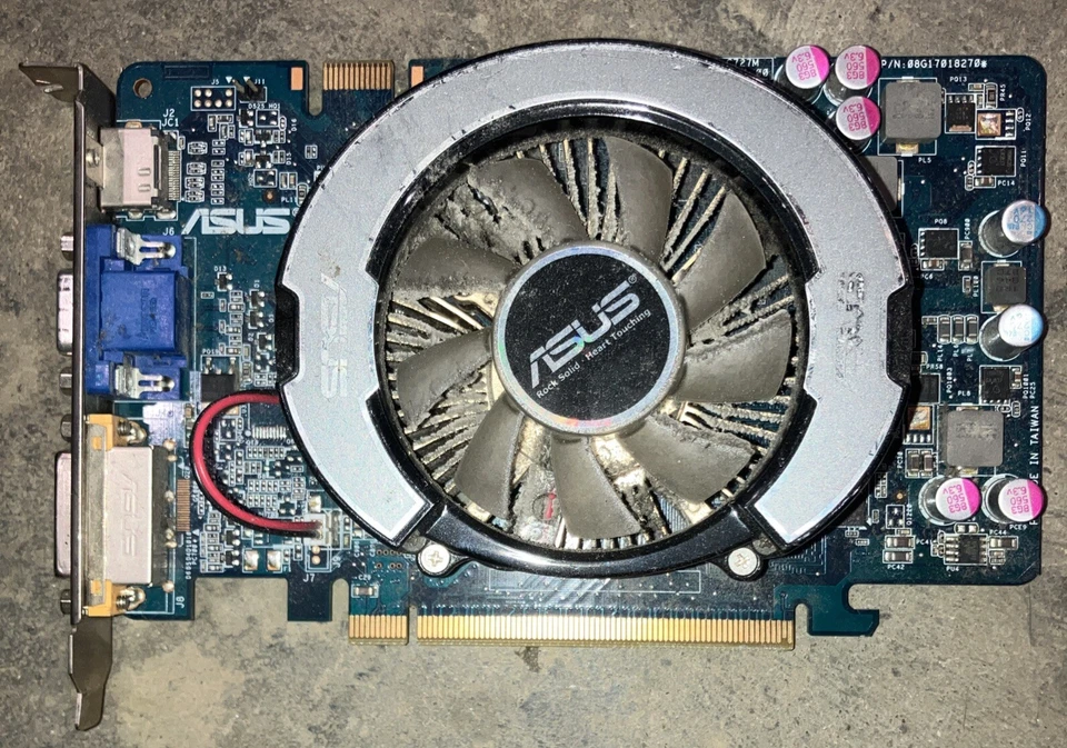 Genuine Vintage ASUS Nvidia Geforce 9500GT GPU HDMI VGA DVI TESTED - Image 1 of 1