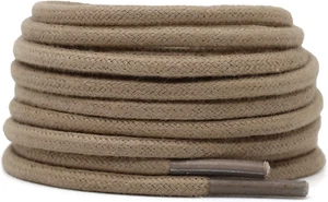 Waxed Cotton Shoelaces 7/50"Thick round Dress Shoes Laces for Men Women Boots Le - Picture 1 of 7