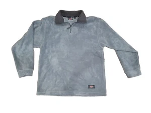 Alpinestars Astar Fleece Grey 1/4 Pull Zip Mock Jacket Men's L Embroidered Logo - Picture 1 of 10