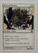 MAGIC THE GATHERING MTG 2003 8th EDITION WHITE WALL OF SWORDS CREATURE CARD