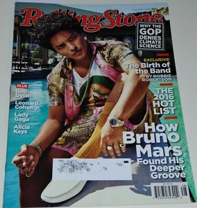 Rolling Stone Magazine Issue 1274 November 17 2016 Bruno Mars Leonard Cohen - Picture 1 of 8