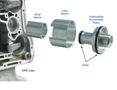 .48RE 46re 42re Accumulator Assembly w/ Sleeve Sonnax 22841-01K better 22841-04k - Image 1 of 2
