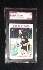 DARRYL EDESTRAND 1975/76 TOPPS CARD #11 SGC AUTHENTICATED - Picture 1 of 1